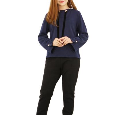 China Anti-Shrink Latest Sports Design OEM Women's Basic Long Sleeve Pullover Hoodie for sale