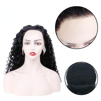 China Long Real Best Front Lace Wig Hair Vendors Of Natural Transparent Deep Wave Human Hair Wig Headwear For Black Woman for sale