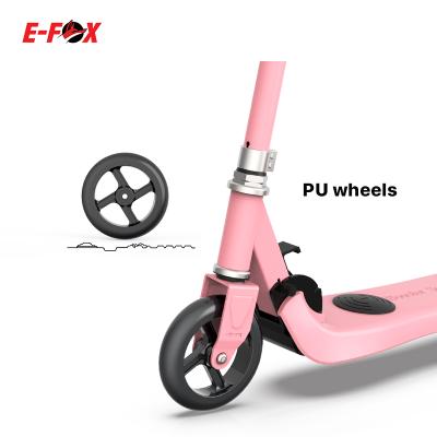 China Child Eu Warehouse Foldable Electric Scooter 5 Inch Fat Tire Scooter CE Certification Kids Electric Scooter for sale