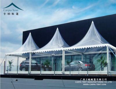 China Water proof/fireproof /UV-resistant/self-supporting/long lifespan fairly transparent tents of pagoda tents for cafe, hospitality and roofing sale for sale