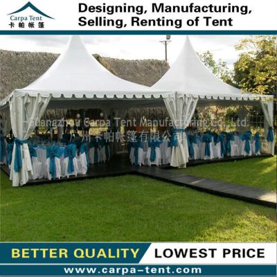 China Water proof/large French pagoda tents flame retardant /UV-resistant/self-supporting/long lifespan for wedding events for sale 6x6m for sale