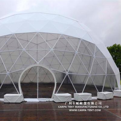 China Water Proof/Fireproof /UV-resistant/self-supporting/Long Lifespan Steel Structure 6m Space Frame Glamping Geodesic Dome Steel Dome House For Sale for sale