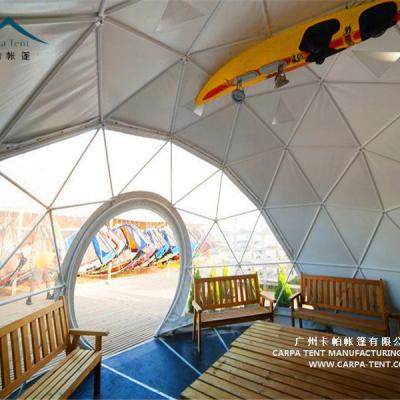 China Water proof/fireproof /UV-resistant/self-supporting/long lifespan geodesic domes waterproof glamping tents for baby shower for sale