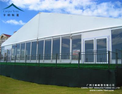 China Water proof/clear /UV-resistant/self-supporting aluminum sight marquee tents/long lifespan 20x30m fireproof exterior glass wall for temporary hospital for sale