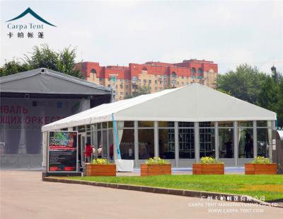 China Water proof/permanent transparent /UV-resistant/self-supporting/fireproof 400 person lifespan flame retardant aluminum transparent glass marquee wedding party tent for sale