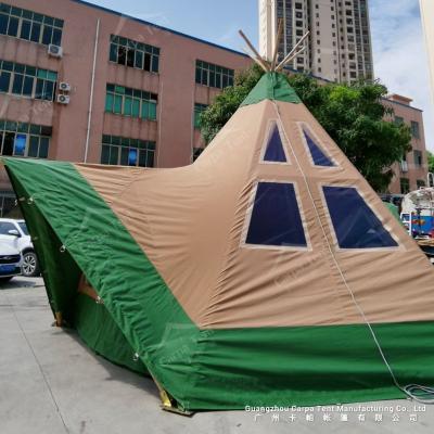 China Water proof/fireproof /UV-resistant/self-supporting/long lifespan teepee tents for luxury Glamping for sale