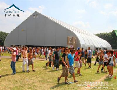 China Water proof/fireproof /UV-resistant/self-supporting/long lifespan outdoor aluminum shelter shed white PVC marquee tent curved tent for sale