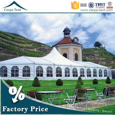 China Water proof/fireproof /UV-resistant/self-supporting/long lifespan 20m x 40m Carpa branded large custom marquee tents for events and wedding in Guangzhou for sale