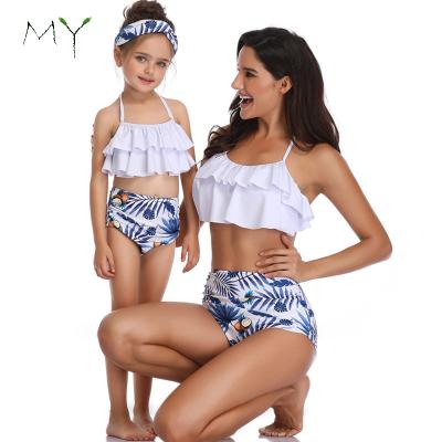 China 2020 Breathable Mom And Me Swimwear New Arrival Hot In-stock Mommy And Me Matching Swimwear for sale