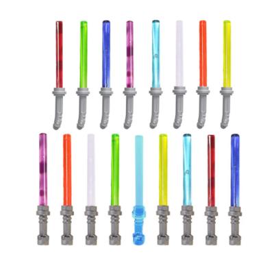 China The W Star Eco-friendly Material Weapons 10PCS/Movie Series Multicolor Light Sword Building Block MOC Props Children Toys Creative Birthday Gifts for sale