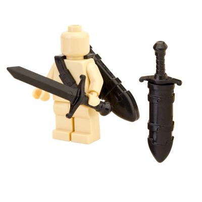 China DIY TOY soldier medieval knight sword, sheath weapon accessories, toy building blocks for kids for sale