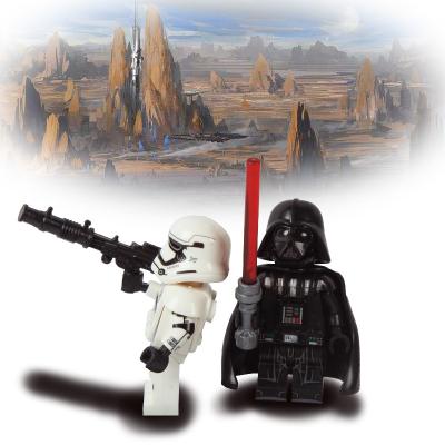 China DIY TOY StarWars, the Lightsabers war, weapon accessories, building blocks of children's toy soldiers for sale