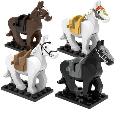 China Eco - Friendly Material Stimulate Fantasy Plastic Building Block Of Horse Kids Toys for sale