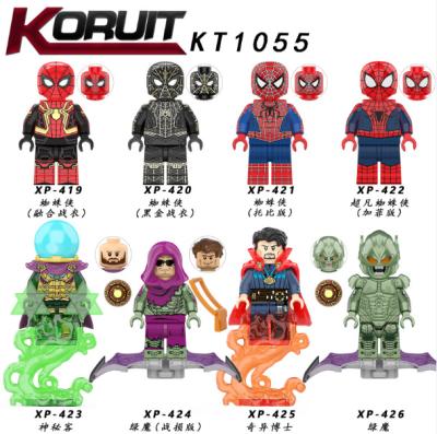 China New Building Toy KT1055 Spider No Solution Doctor Strange Green Devil Man Mystery Super Heroes Mini Building Blocks Figure Toys Gifts for sale