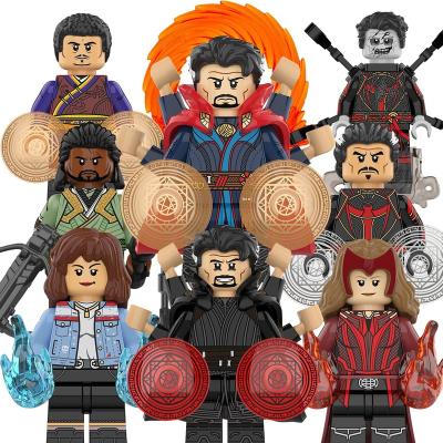 China DIY TOY Hot Sell Action Doctor Strange Spiderman Wanda Action Figure Blocks Toys KT1057 for sale