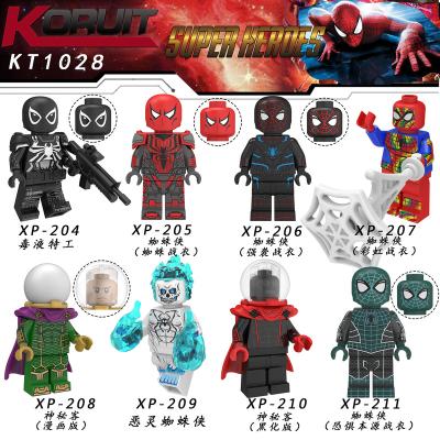 China DIY TOY Superhero Mini Action Figures Agent Venom Spiderman DIY Children's Mystery Blocks for sale