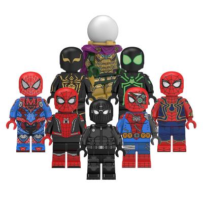 China DIY TOY Superheroes, mini action numbers, Spiderman, diy plastic toy for kids building blocks for sale