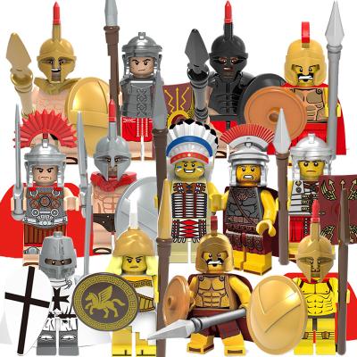 China Plastic Building Blocks Children's Ability Mini Infantry Soldiers Action Figures Bricks Kids Toys DIY Medieval Genday Army Practices for sale