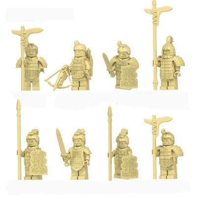 China Toy KT1089 Qin Terracotta Warriors Mummified Mini Soldiers Building Army Used As Children's Toy Blocks Gift for sale