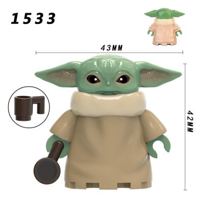 China Modern military developing intelligence figure yoda baby kids educational plastic toys building blocks happy toy for sale