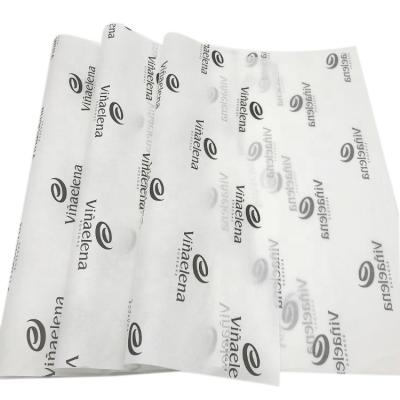 China Moisture-proof Products Paper Stretching Wrapping Customized Company LOGO Gold Printed Tissue Wrapping Clothes Wrap Tissue Paper for sale