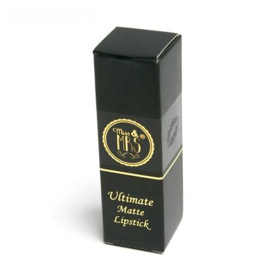 China Custom Recycled Materials Lipstick Gloss Paper Packaging Cosmetic Folding Box, Tuck Into Paper Card Box for sale