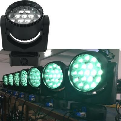 China Theme park 14/25CH Martin MAC Aura 19x15w rgbw 4in1 zoom moving head light led wash light for sale