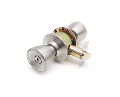 China High quality cylindrical knobset entry/storeroom/privacy/passage door lock for entry satin brush nickel cylinder knob lock for sale