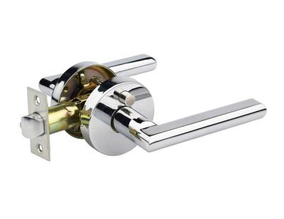 China Zinc alloy/(304/201)stainless/iron function quick release, 304stainless steel side rosette and interior zinc alloy rosette handle door lock, KY9191BK-CP for sale