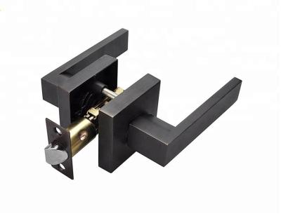 China Hot sale heavy duty family fancy construction leverset tubular lock, zinc alloy rosette and lever handle door lock for sale