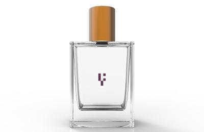 China Garrafas de perfume vazias quadradas feitas sob encomenda com projeto/personalização metálicos de Frangrance à venda