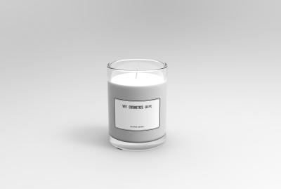 China White Scented Pillar Candle 220g / 60g  Design / Frangrance Customization for sale