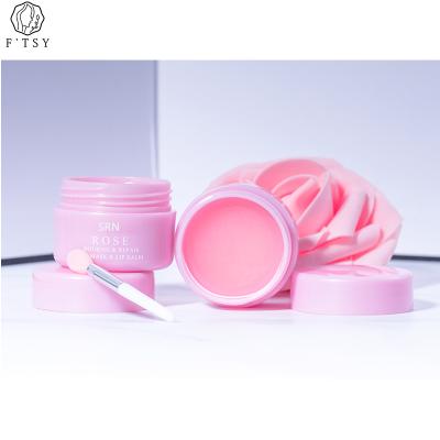 China Manufacturer Rose Extract Plumping Smoothing Lightening Nourishing Beauty Lip Balm Natural Te koop