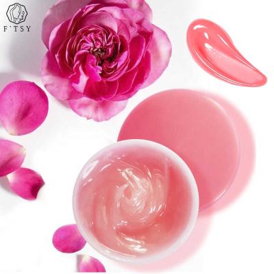 中国 Private Label Vegan Pink Rose Lip Mask Smoothing Nourishing Repairing Overnight Lip Care Lip Balm 販売のため