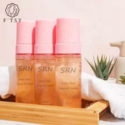 China Private Label Natural Vegan Non-irritating Rose Foam Feminine Vaginal Wash For Intimate Area for sale