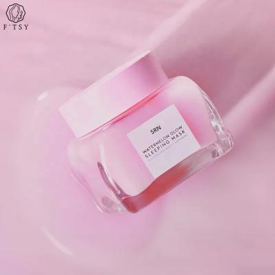 China Private Label Watermelon Natural Whitening Hydrating Vegan Crueltly-free Facial Overnight Sleeping Mask for sale