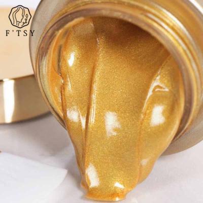 China OEM Private Label Whitening Moisturizing Nourishing 24k Gold Mud Facial Mask For Skin Care for sale