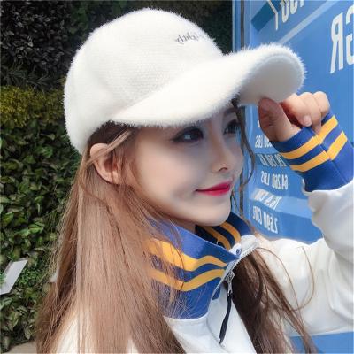 China Jacquard Autumn And Winter Thickened Warm Plush Unisex Baseball Hat for sale