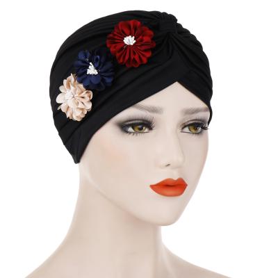 China High Quality Comfortable Designer Fashion Multifunctional Women's Satin Hair Beanies From China for sale