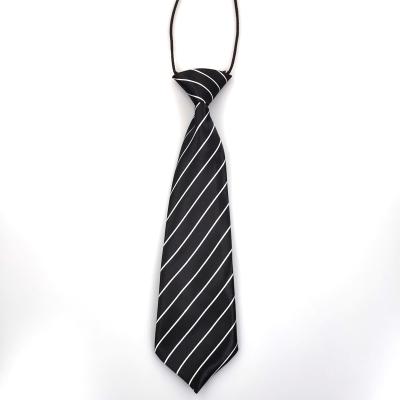 China Kids Neck Tie Business Wedding End Fashion Casual Narrow Flat Tie Knitted Polyester Ties for sale