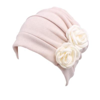 China Eralove Chemo Cancer Head Scarf Hat Sunscreen Fabric Printing Turban Headwear Women Ethnic Stretch Flower Muslim Headscarf for sale