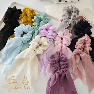 China Fashion Eralove Chiffon Bow Ribbon Tassel Headdress Cloth Hair Circle for sale