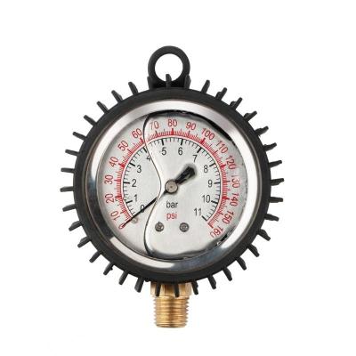 China OG02 Car Manufacturer Oil Dial Customizable Air Pressure Gauge for Tire Inflator and Air Compressor for sale