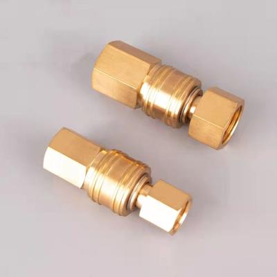 China QC09 Air Hose High Pressure Brass Air Quick Coupler Adding To Male Thread for sale