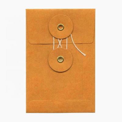 China Gift Envelope Notebook Wrapping Paper Envelope with String - Small Orange for sale