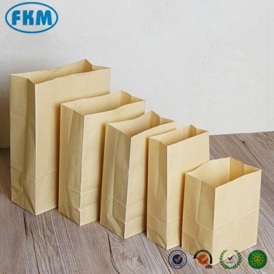 China Recyclable Kraft Paper Biscuit Candy Anti-oil Wrap Gift Wrap Sandwich Bread Food Bag for sale