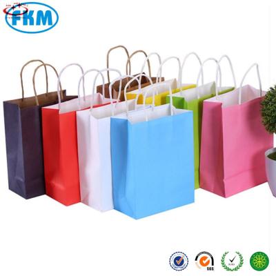 China Recyclable Luxury Party Bags Kraft Paper Gift Bag With Handles Recyclable Loot Bag for sale