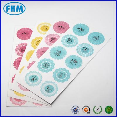 China Waterproof Custom Design Stickers Seals Label To Wedding Gift Box Craft Packaging DIY Baking Wrap for sale