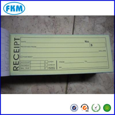 China Heiderberg Carbonless Rent Receipt Booklets Numbered Carbonless for sale