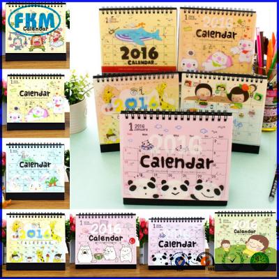 China Animal Table Calendar 2016Cute Cartoon Desk Calendar Schedule Planner Table Agenda Note for sale